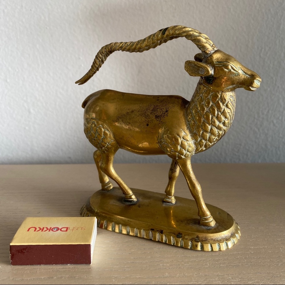 Vintage Brass Animal Figure Sculpture Knick-Knack